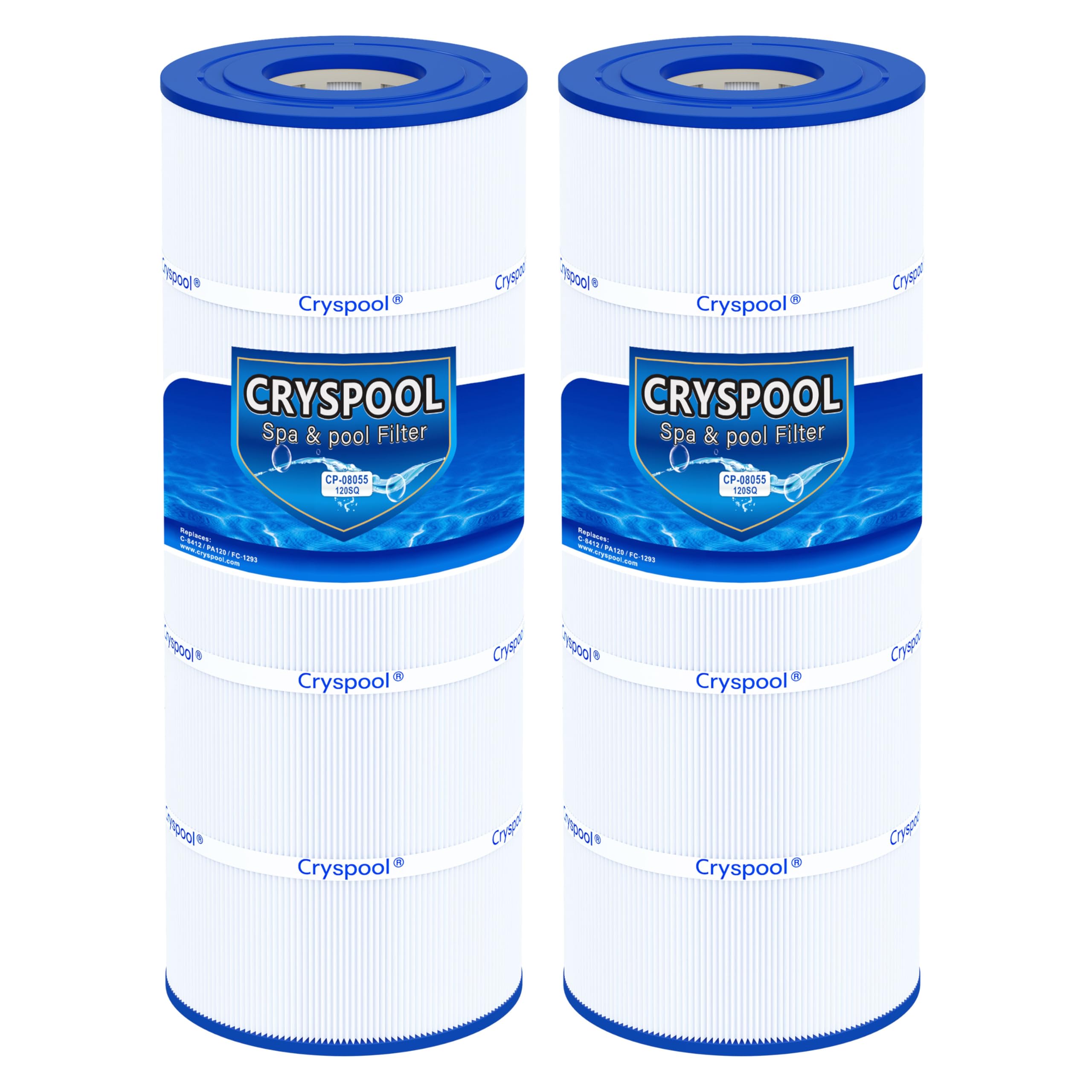Cryspool 08055 filter compatibility graphic highlighting supported models.