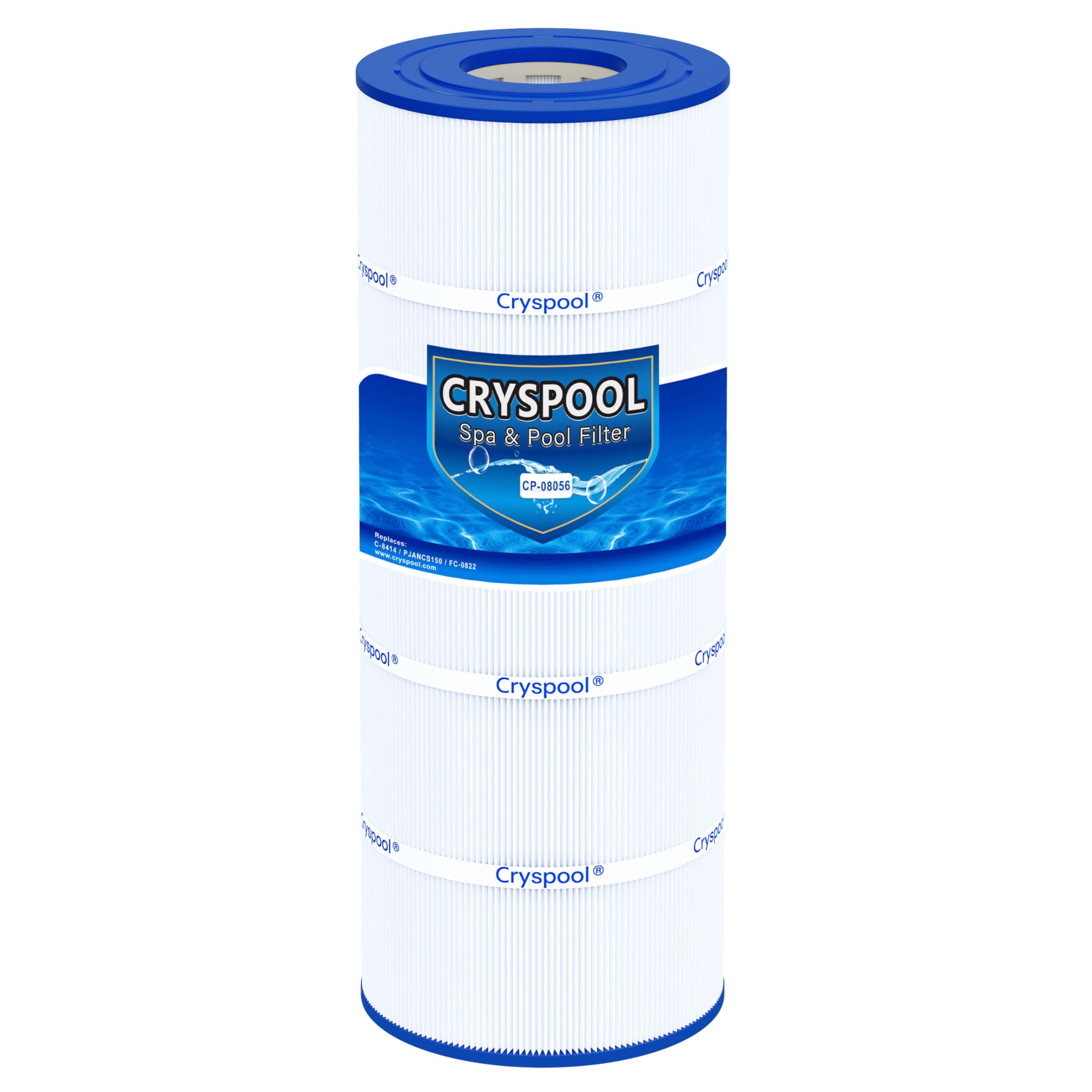 Cryspool 08056 filter compatibility chart shows model fit for Jandy and Pro Clean systems.