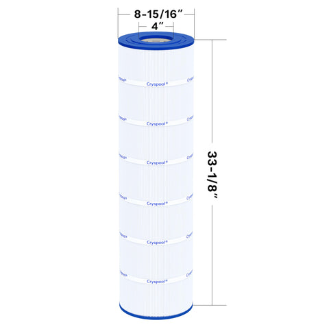 Cryspool 08064 250 sq ft filter area improves flow and dirt capture.