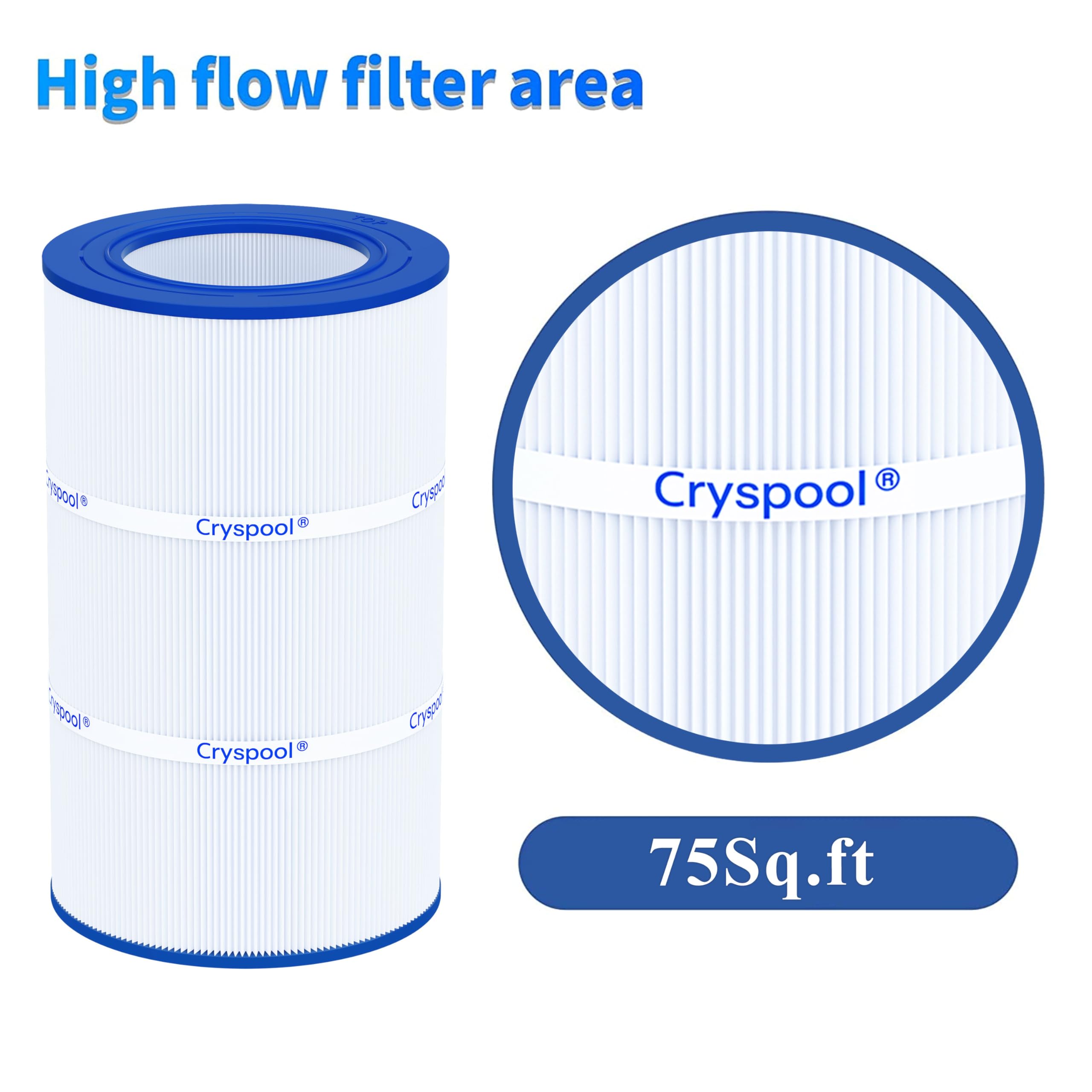 Cryspool 09022 filter cleaning process demonstration suggests easy maintenance.