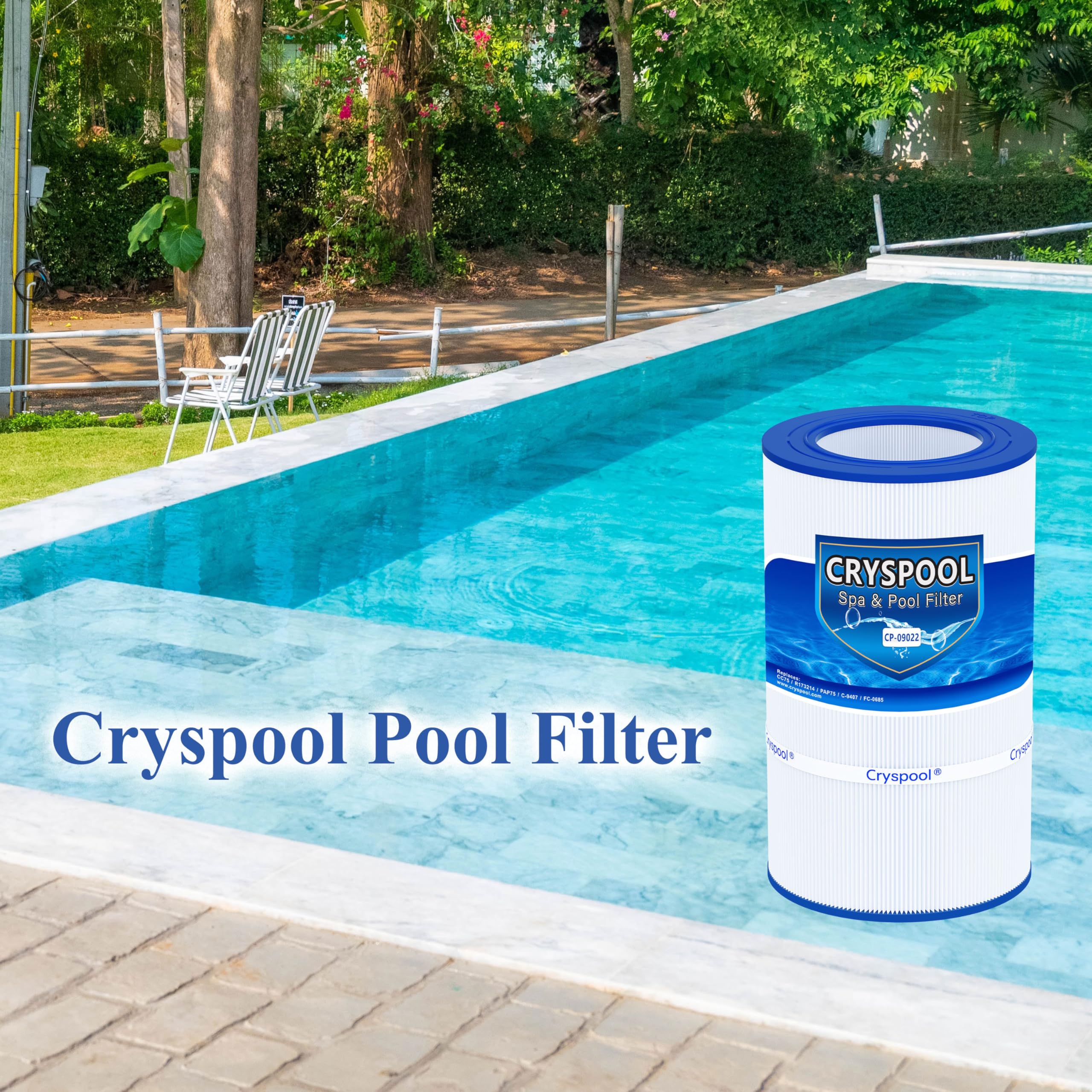 Cryspool 09022 filter packaged ready-for-use presentation.