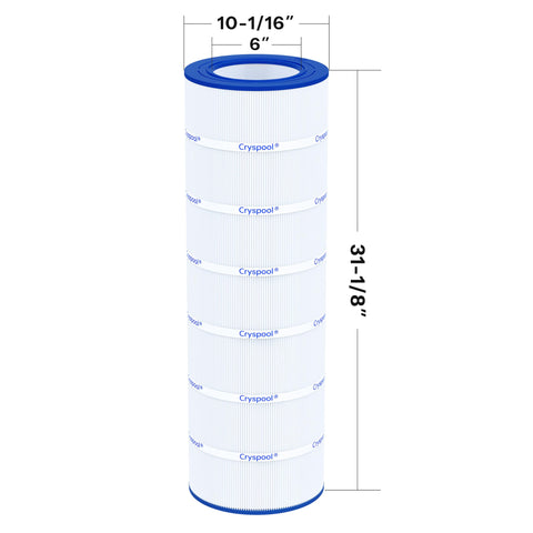 Cryspool 09032 robust pleated assembly supports durable filtration.