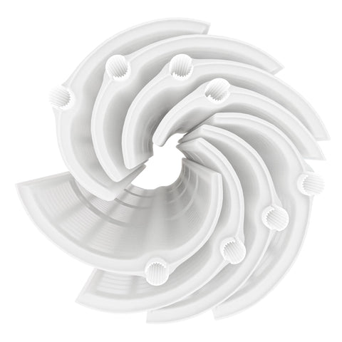 Cryspool 1004 DE filter with seven full grids for efficient pool filtration.
