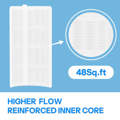 Cryspool 1004 DE PP fiber close-up shows durable filtration media.