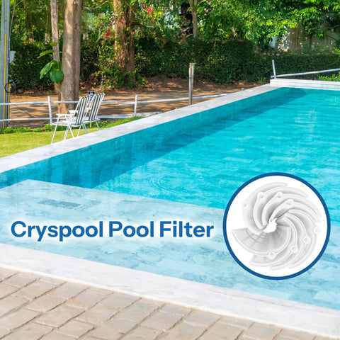 Cryspool 1005 DE compatibility map showing supported pool models