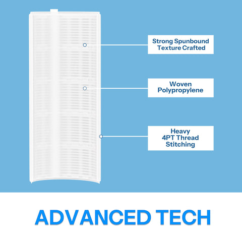 Cryspool 1005 DE filter pleats made from polypropylene fibers for durable filtration