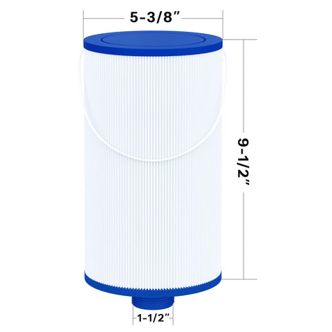 Cryspool 2402 filter bottom 1-1/2 inch MPT thread fits compatible fittings.