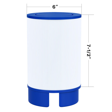 Cryspool 5020 filter compatibility with Softub models emphasizes 5-1/2 inch cap fit.