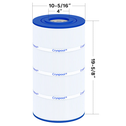 Cryspool filter during cleaning process illustrating rejuvenated pleats.
