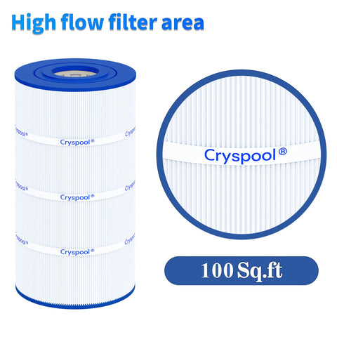 Cryspool packaging label with compatibility and care notes.
