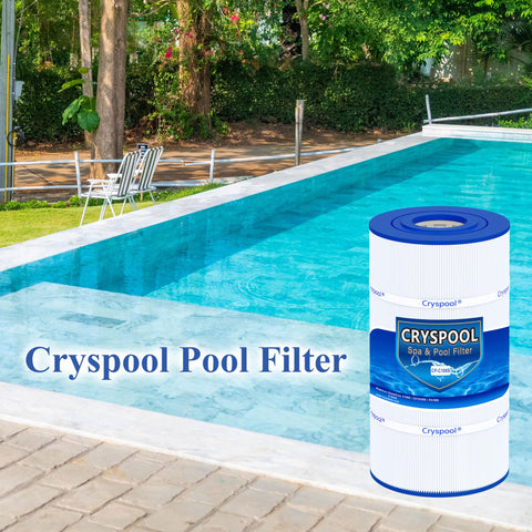Cryspool C100S unit with water flow demonstrating improved clarity.