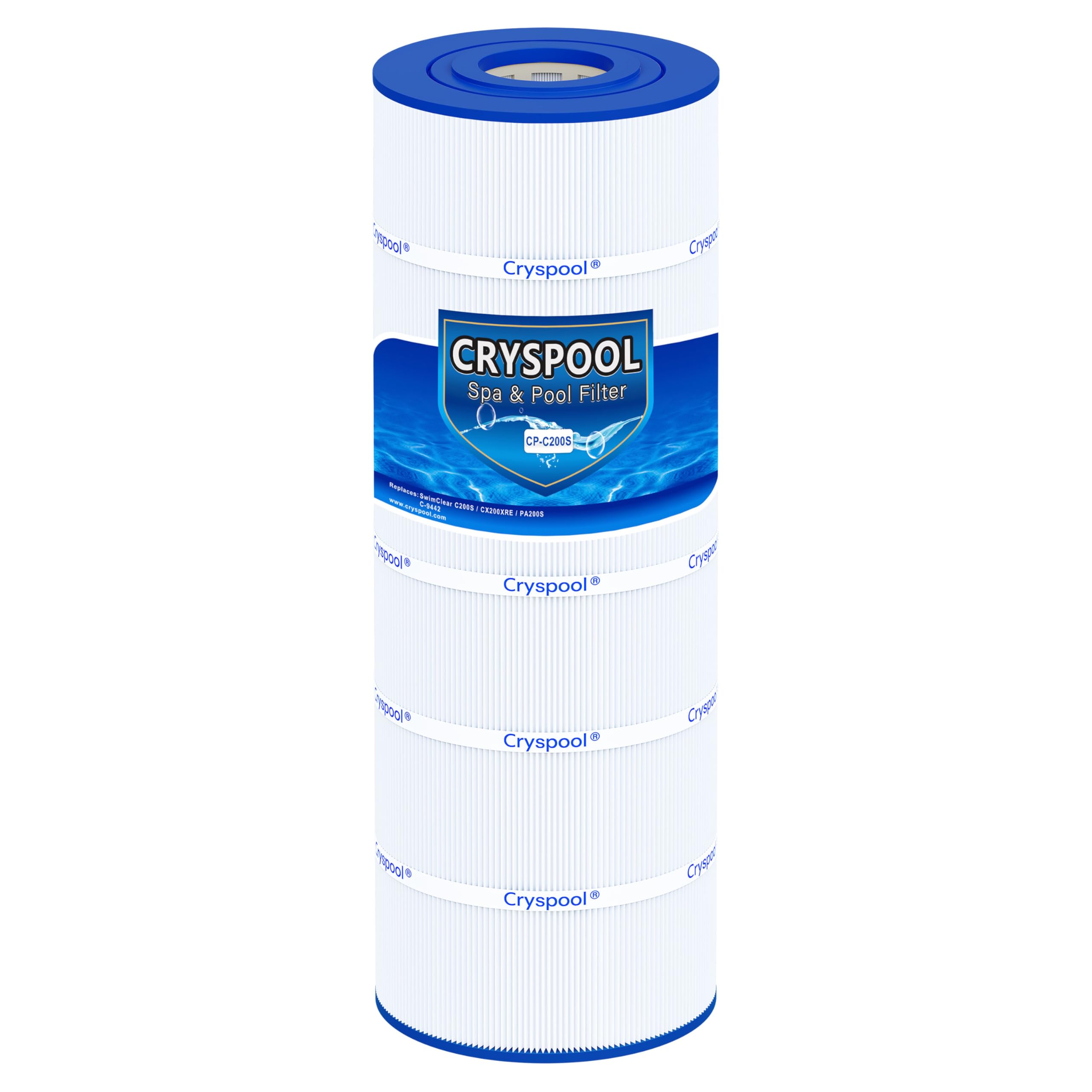 Cryspool C200S filter assembly for efficient pool filtration