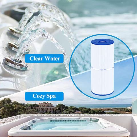Cryspool CRP35B filter two-pack packaging for replacements.