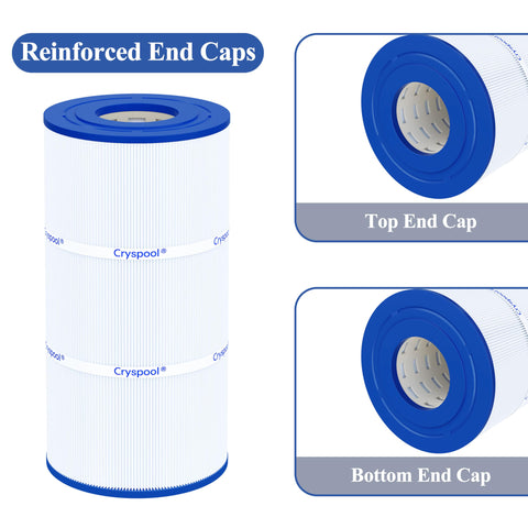 Cryspool filter pleats detailed structure emphasizes deep impurity capture.