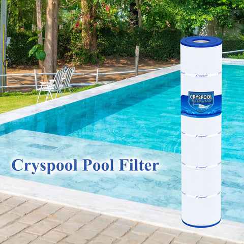 Cryspool four-pack-filter-kit offers convenient replacement for seasonal pool maintenance.