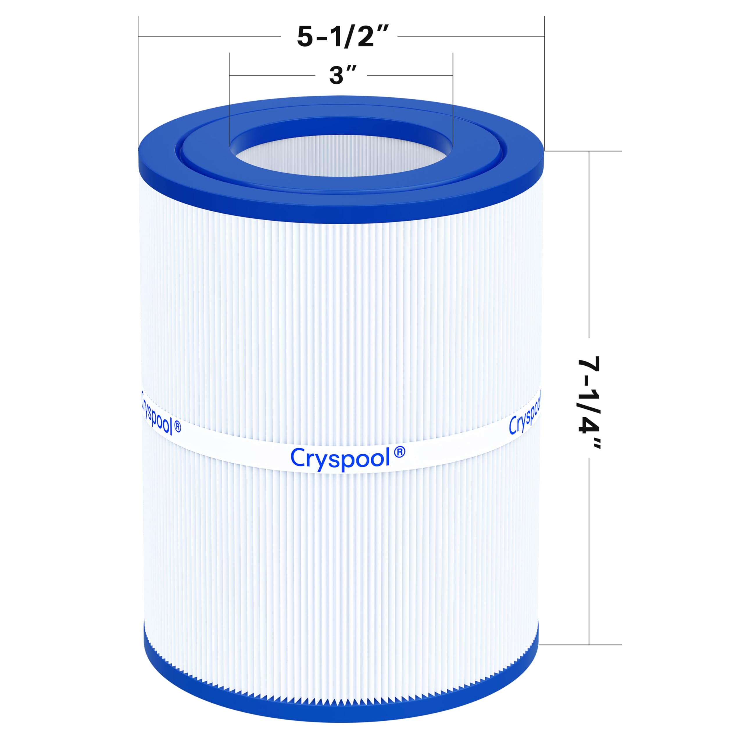 Cryspool PDM28 pleats improve dirt entrapment for longer service intervals.