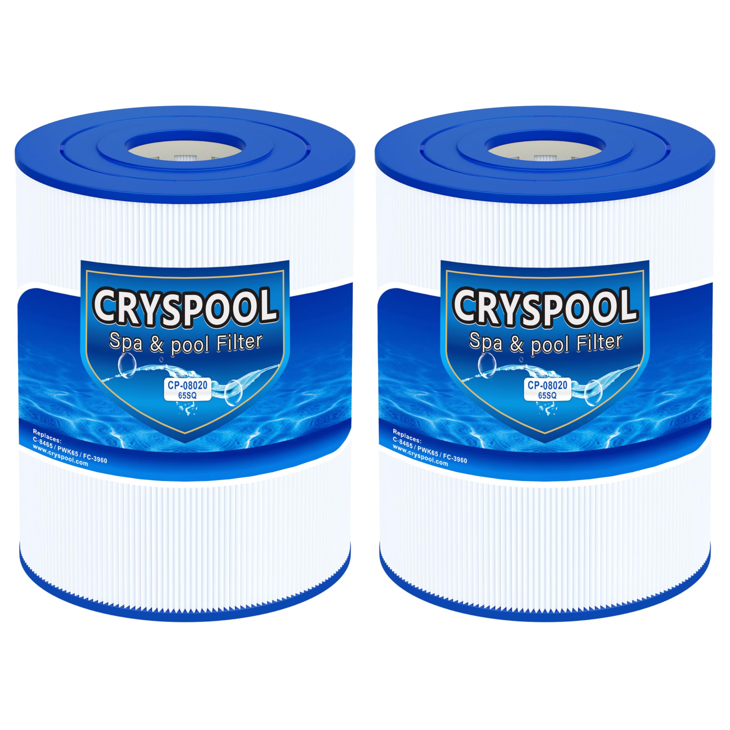 Cryspool pwk65 compatibility detail for Watkins models, expanding hot tub filter options.