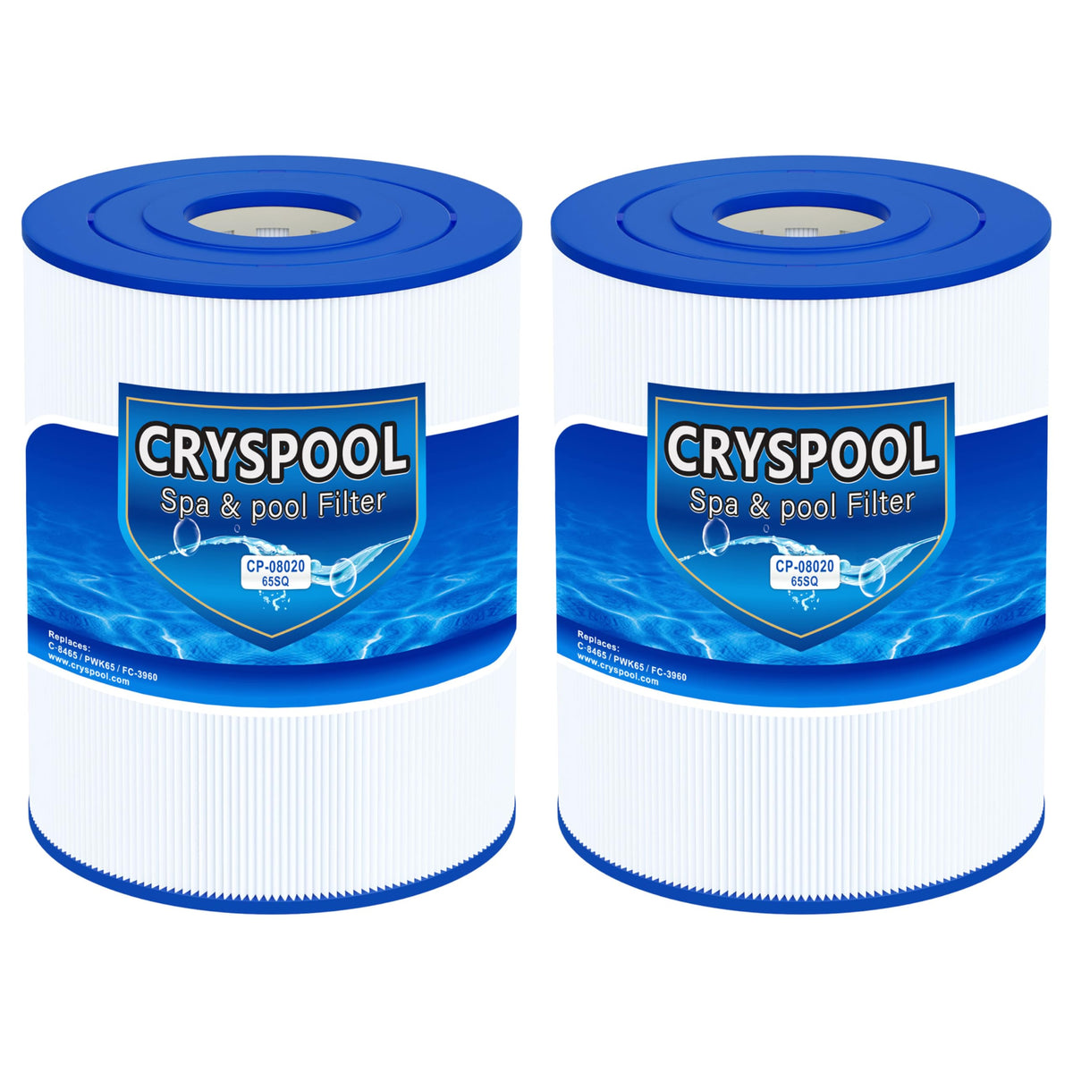 Cryspool pwk65 compatibility detail for Watkins models, expanding hot tub filter options.