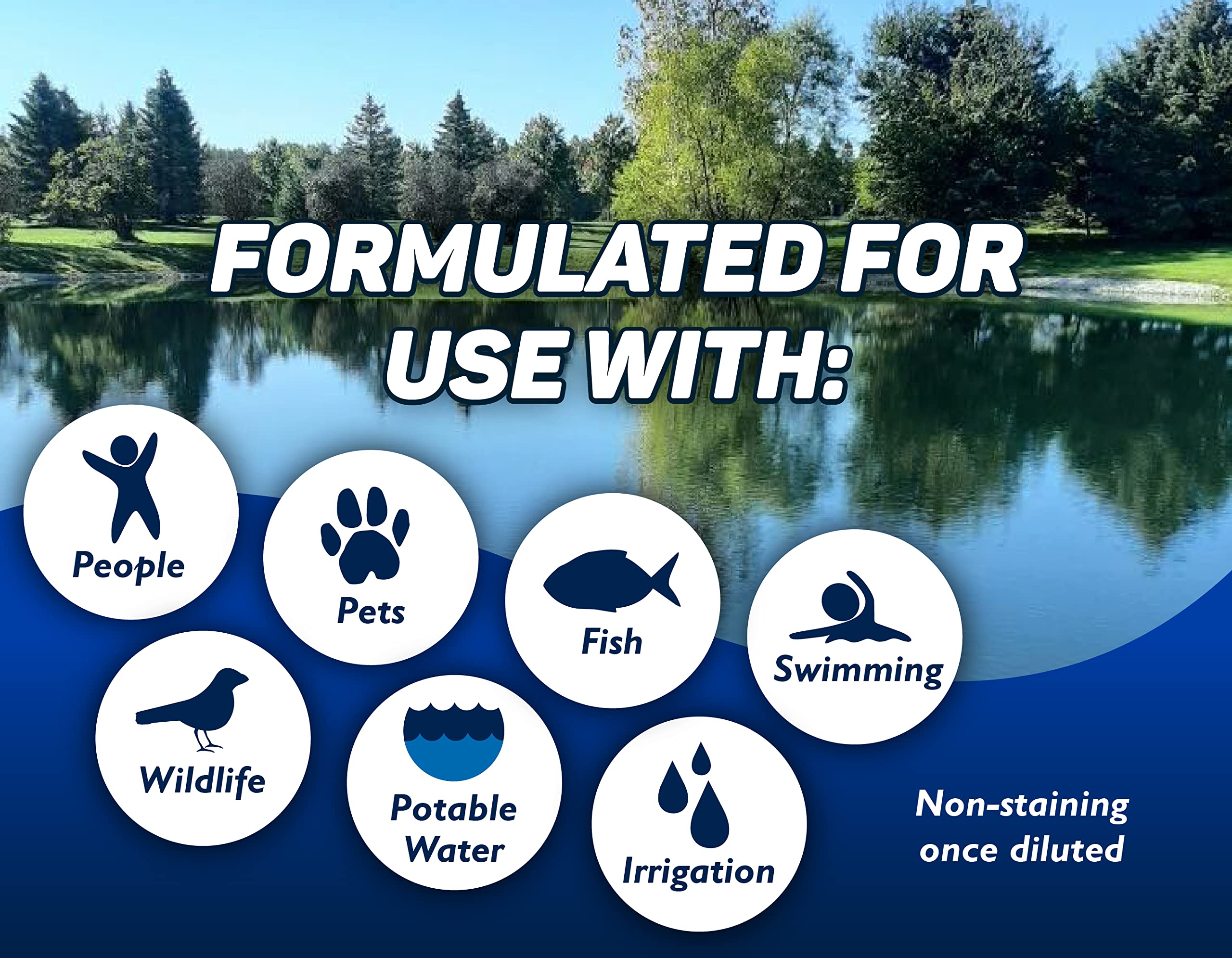 Crystal Blue dye is safe for people and pets when used as directed.