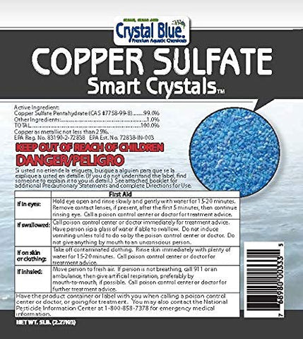 Crystal Blue large water body algae management application example.