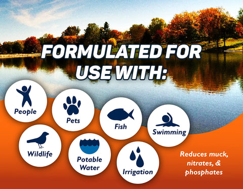 Crystal Blue nitrate-phosphate-neutralization helps reduce nutrients that feed algae.