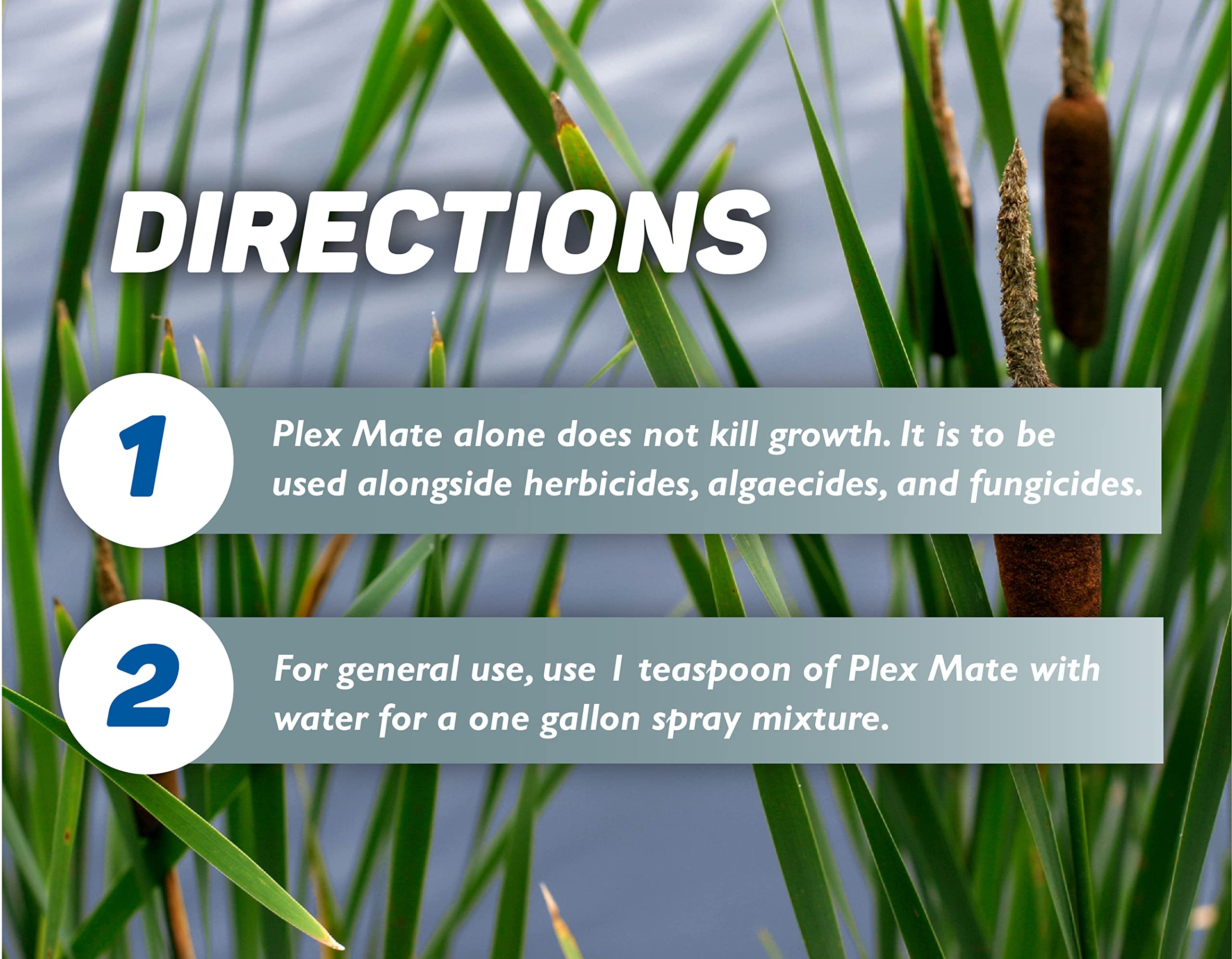 Crystal Blue Plex Mate on weeds suggests better penetration through coatings.