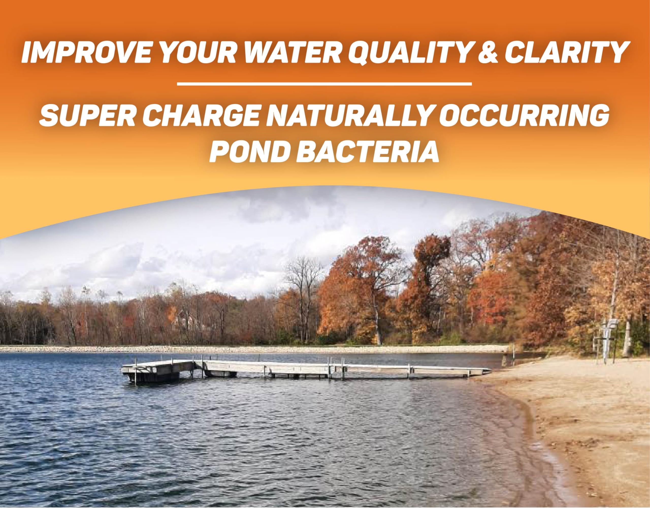 Crystal Blue Pond Booster treats up to one acre of pond area