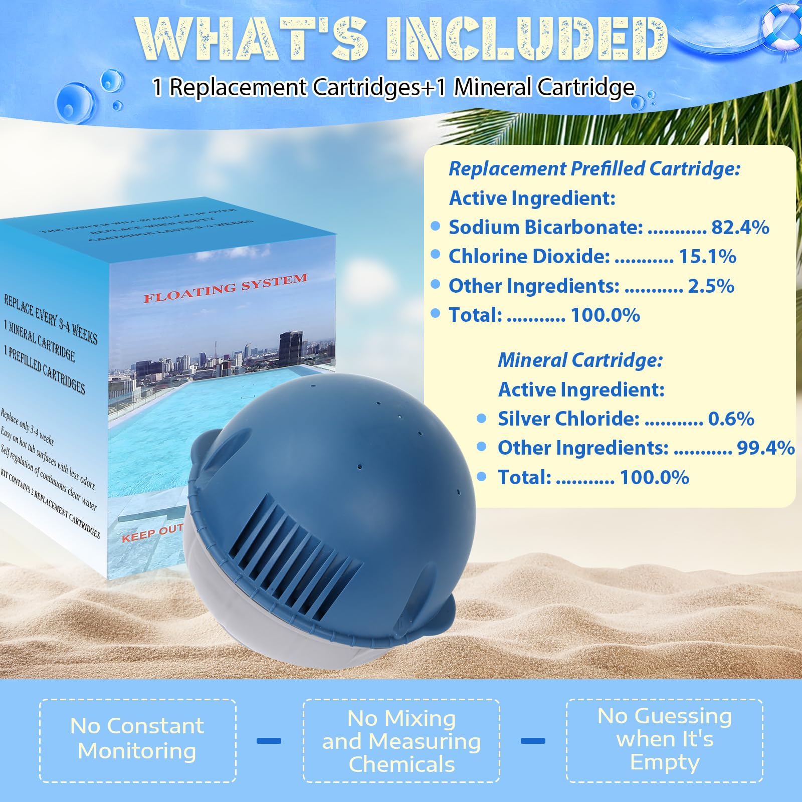 Crystal-clear water after Frog Ease treatment enhances spa-time enjoyment