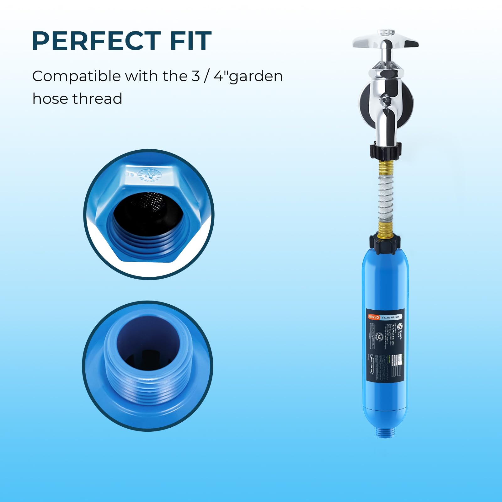 Easy, tool-free installation with Crystala pre-filter for quick pool setup.