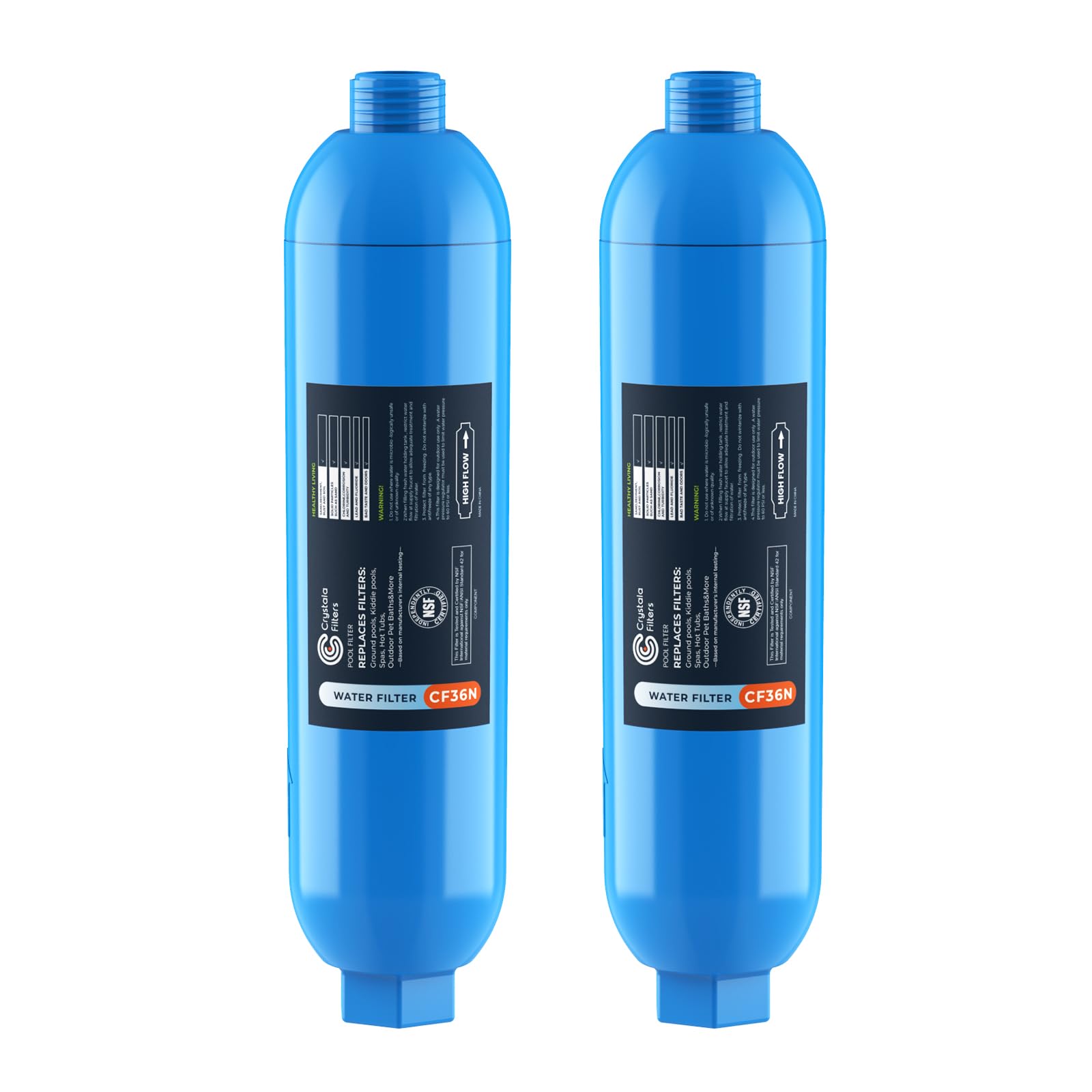 Crystala Garden Hose End Pre-Filter reduces odors and chlorine for cleaner pool water.
