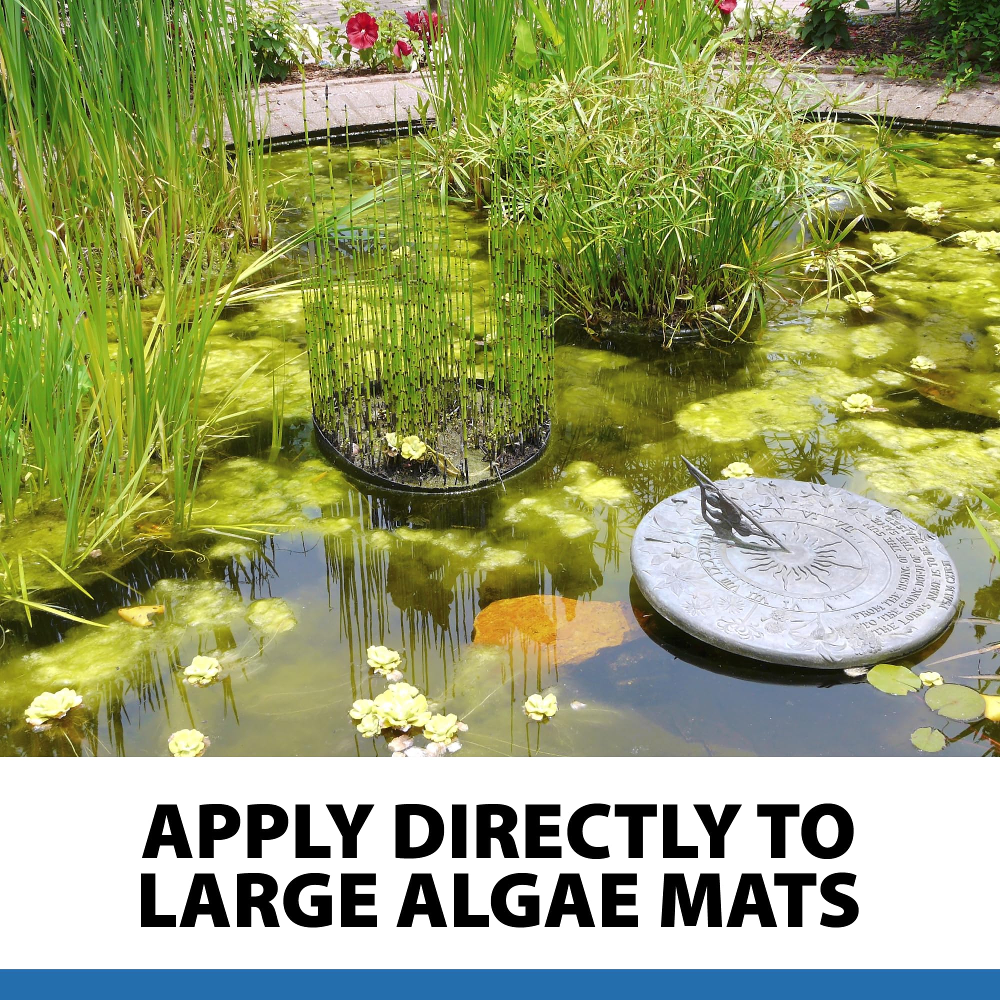 CrystalClear AlgaeOff odor reduction in pond environment.