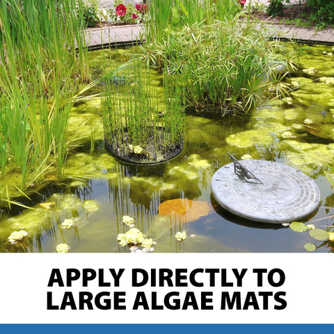 CrystalClear AlgaeOff odor reduction in pond environment.