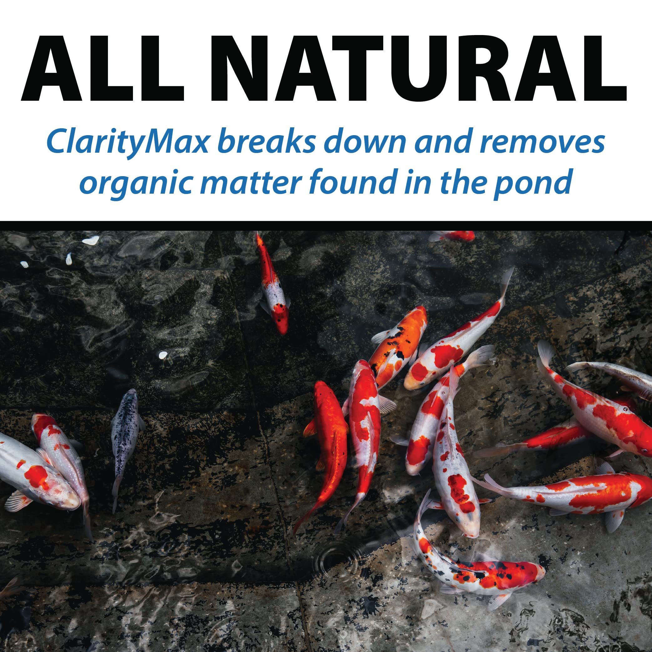 CrystalClear ClarityMax supports filtration to keep water clearer and healthier.