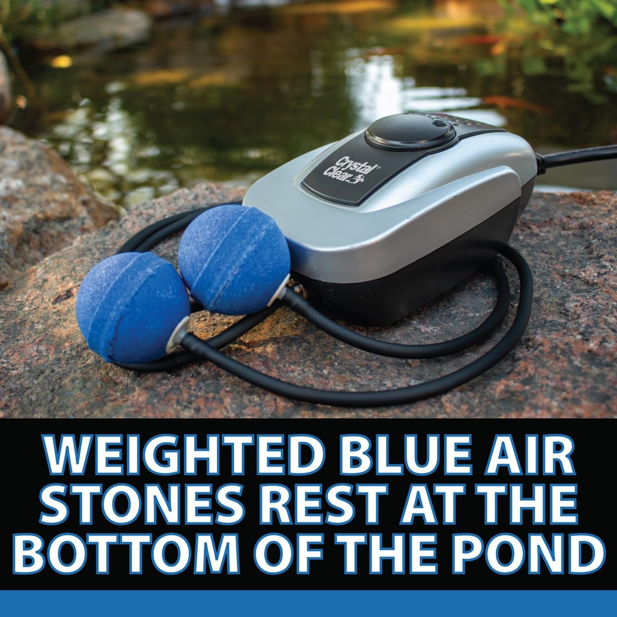 CrystalClear PondAir 2 winter use vents gases and protects the ecosystem.