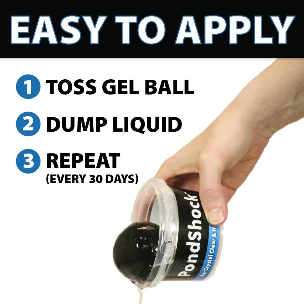 CrystalClear PondShock Ball supports spring startup and post-storm clarity
