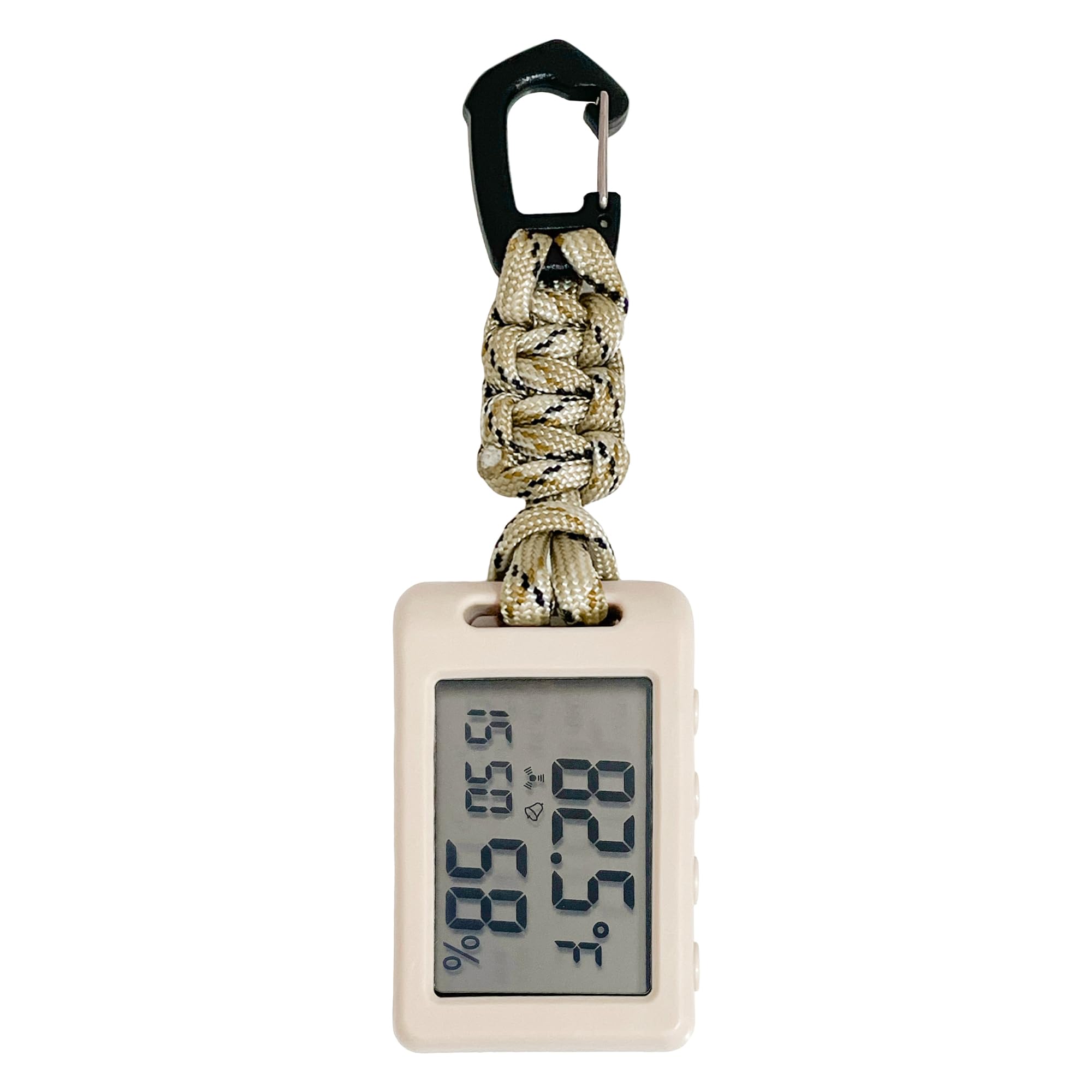 CryzhalinX digital thermometer display showing precise temperature and humidity.