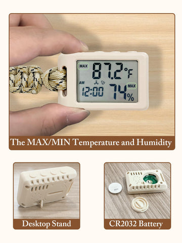 CryzhalinX compact mini thermometer fits in pocket or bag.