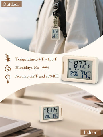 CryzhalinX room thermometer with humidity monitor in a cozy living space.