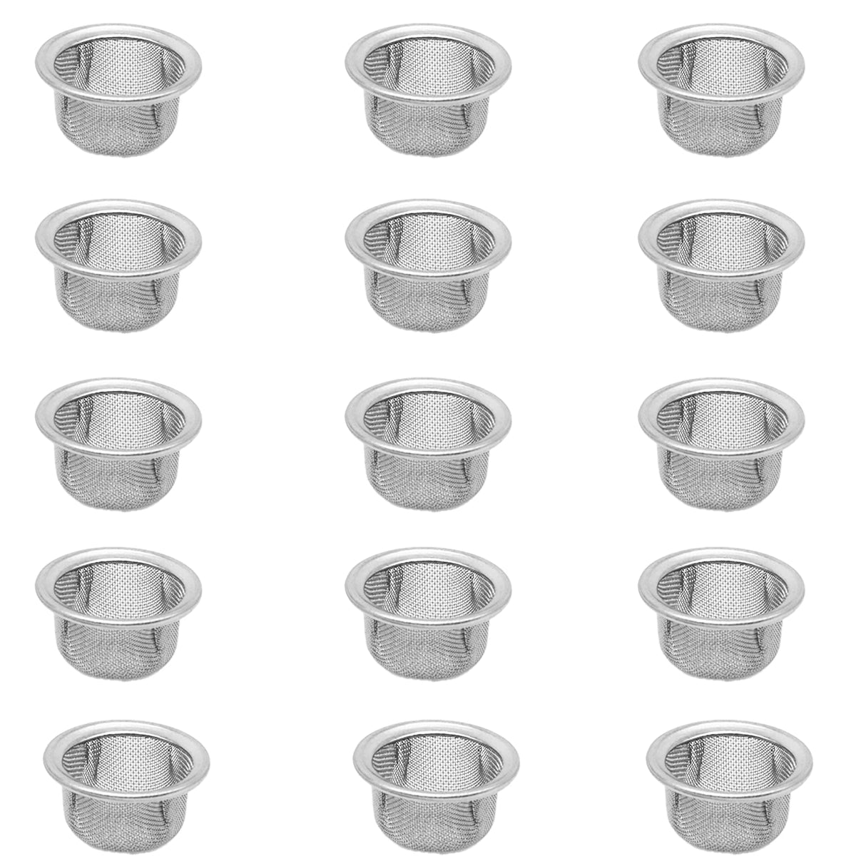 CRZQXOUR 15-piece smoker screen set with double filters for precise flavor infusion