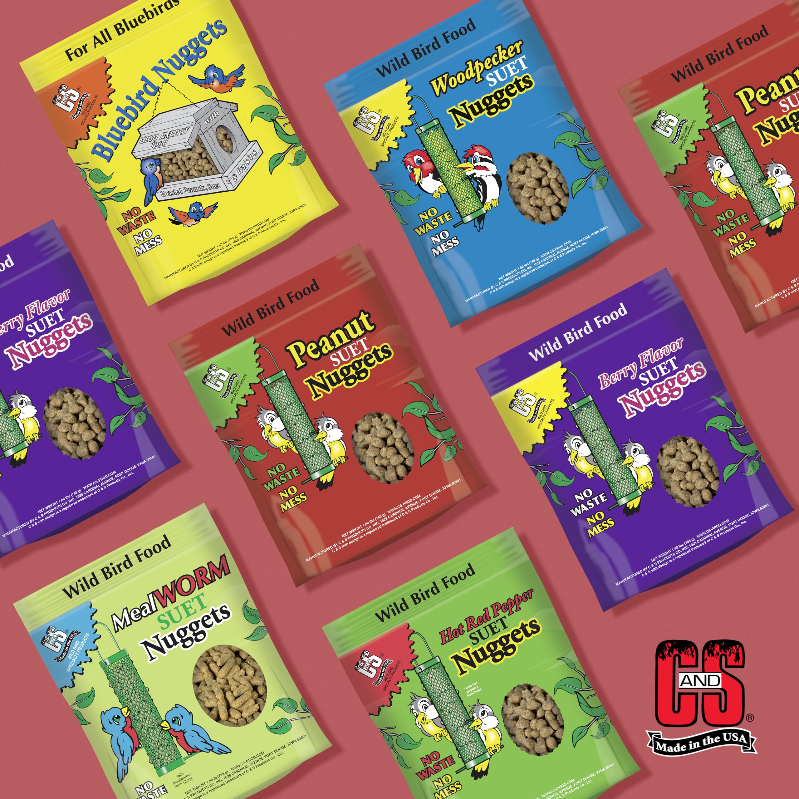 C&S Multi-bird appeal helps attract different species to your feeder.
