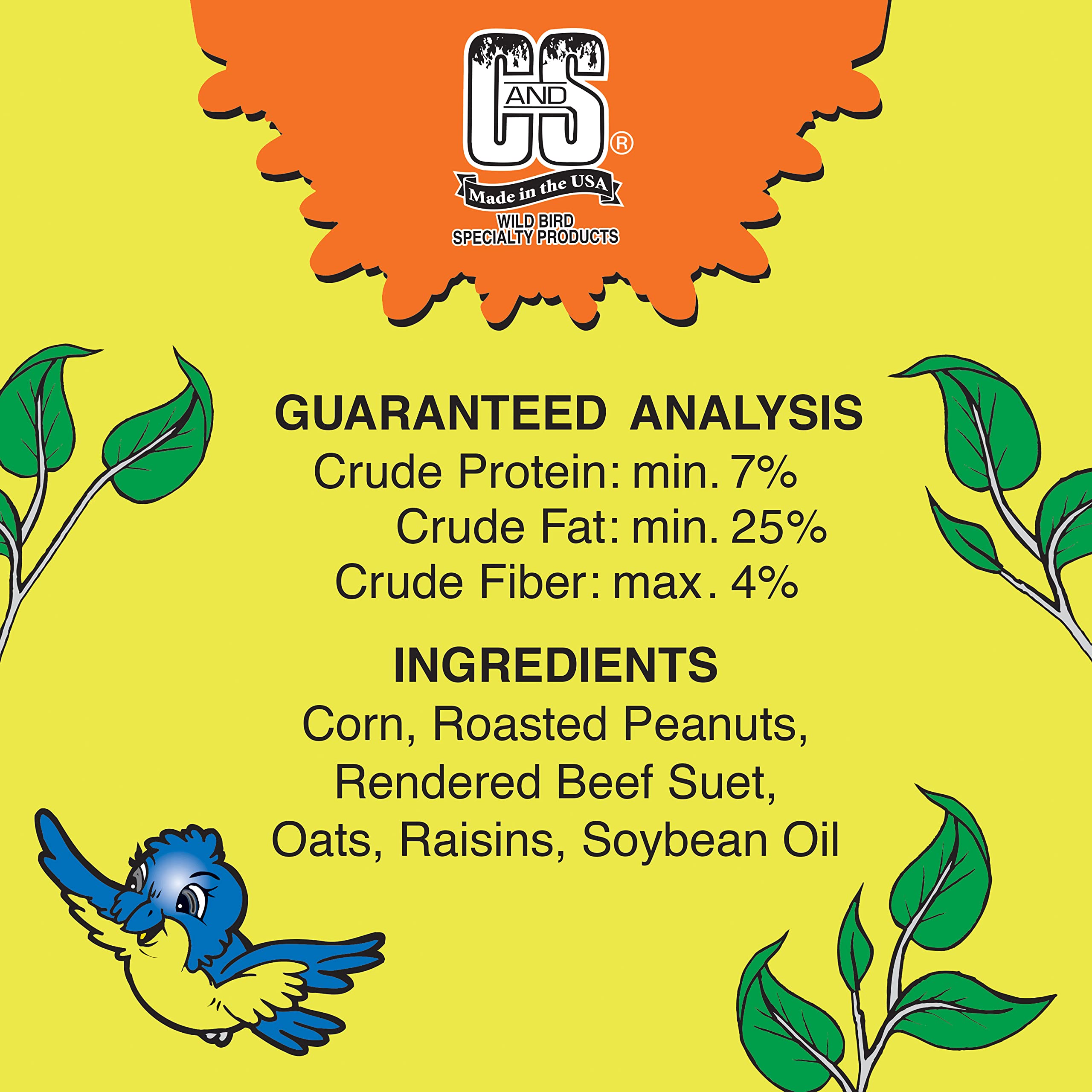 C&S Bluebird Nuggets are easy to feed on platform feeders.