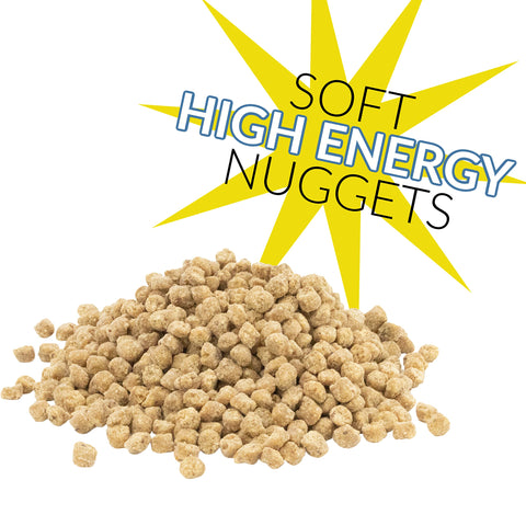 C&S Bluebird Nuggets with raisins, corn, and oats; appeals to fruit- and insect-eating birds.