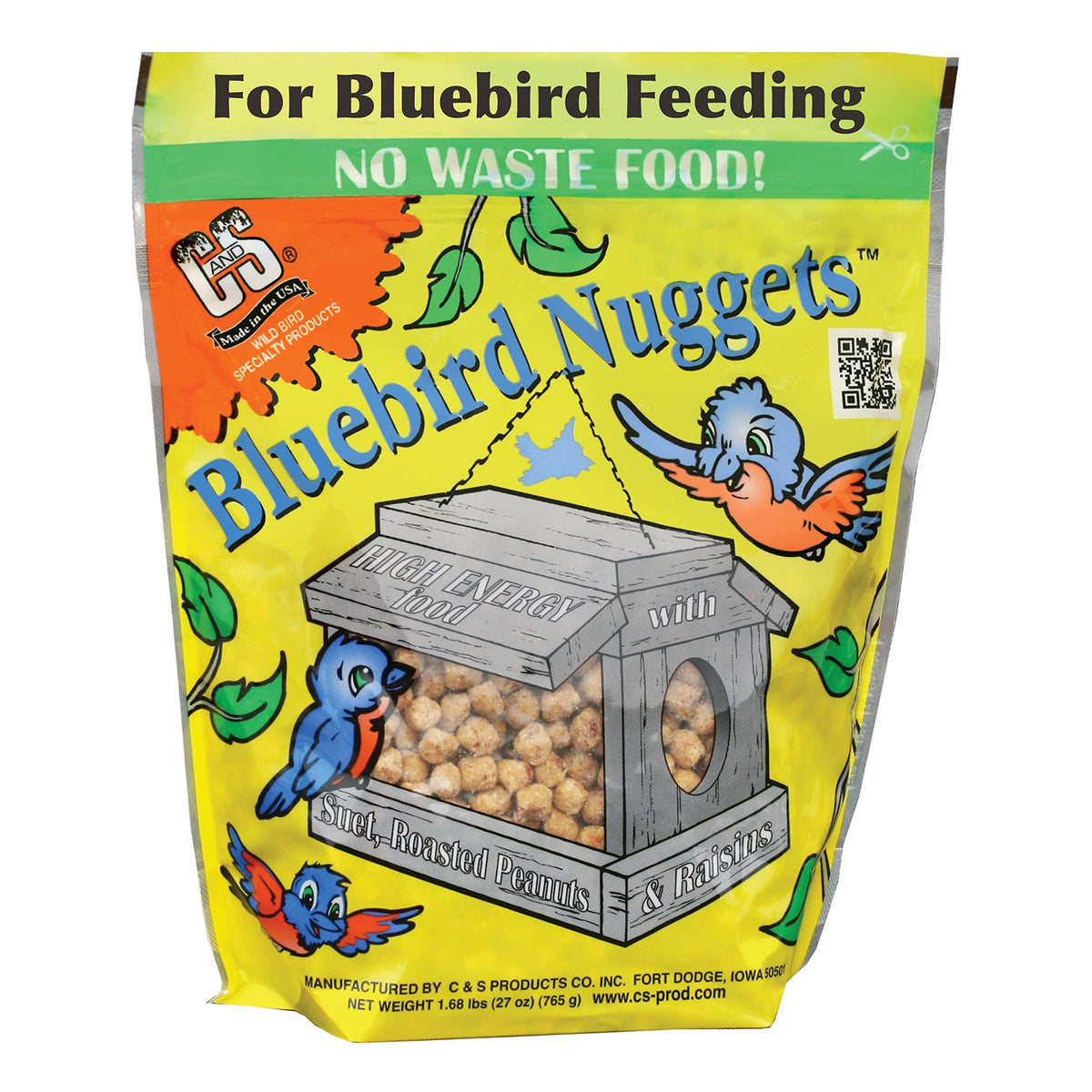 C&S Bluebird Nuggets with soft texture for easy beak breaking and birds' comfort.