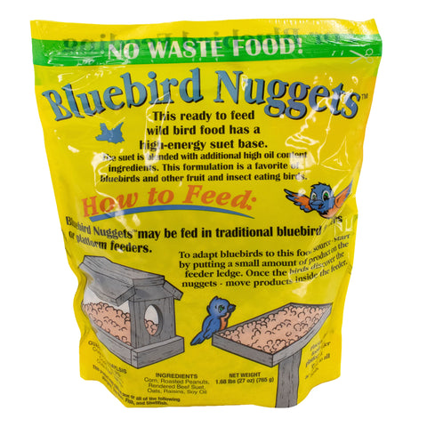 C&S Bluebird Nuggets support year-round feeding with high-energy fat base.