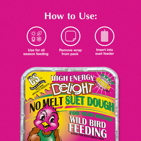 C&S apple-flavor suet dough provides warm-season flavor for backyard birds