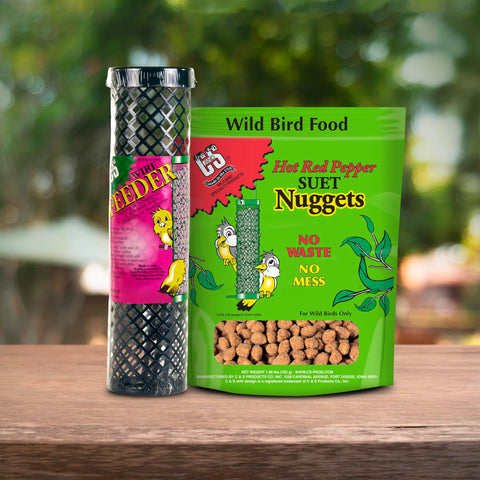CS Hot Pepper Suet Nuggets offer a variety of flavors, including berry and nuts.
