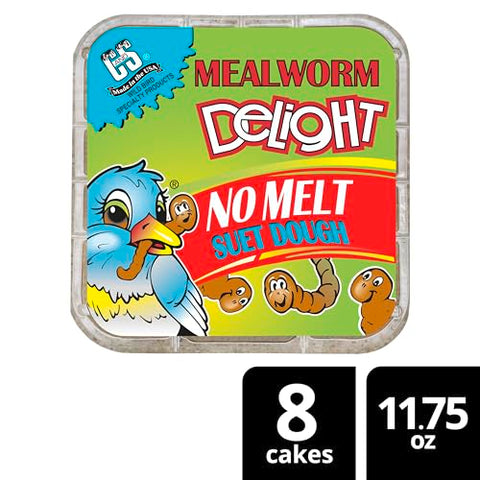 Year-round backyard activity with mixed species encouraged by this suet dough