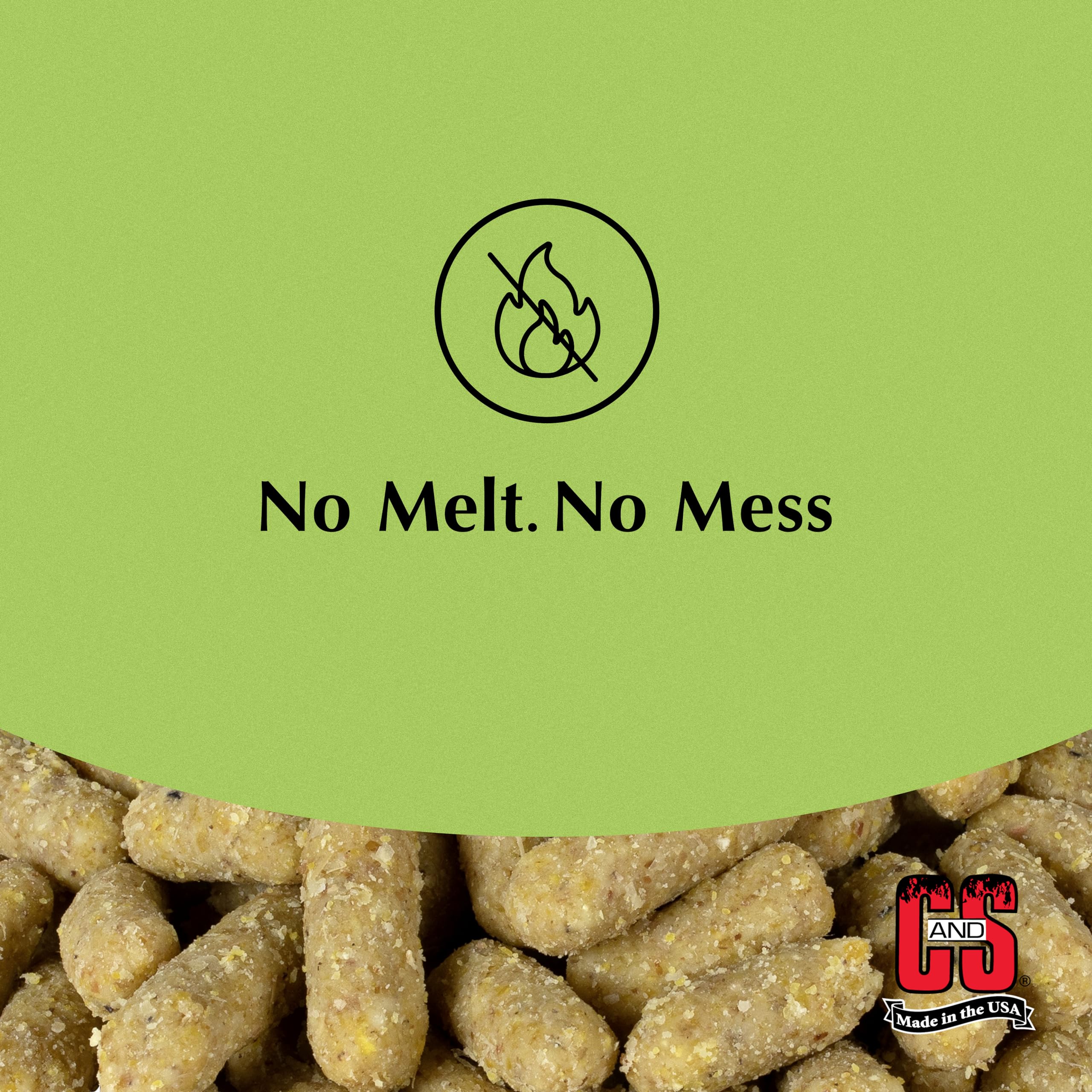 C&S Mealworm Suet Nuggets provide energy-rich nutrition for birds