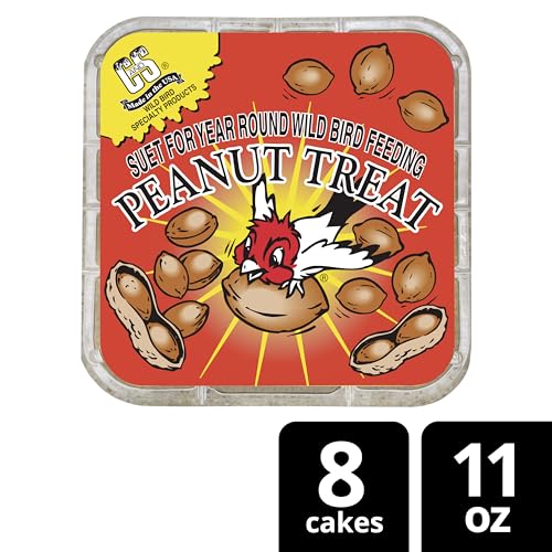 CS Peanut Suet Treat suet cake texture looks crunchy and satisfying.