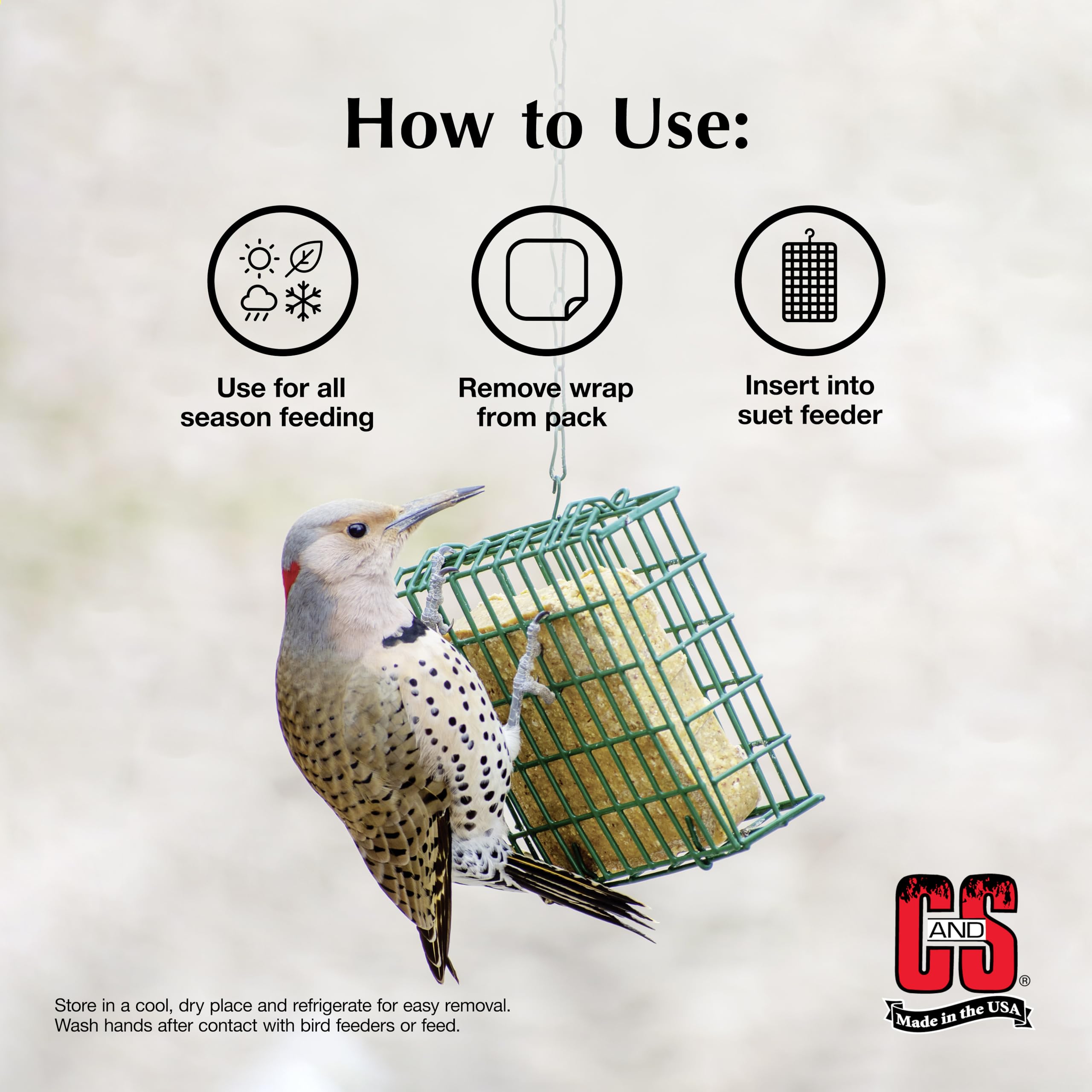 C&S Suet Variety Value Pack backyard-wild-birds-feeding highlights easy, mess-free feeding